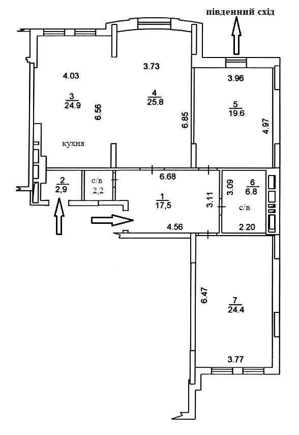 Продаж 3-кімн., 122м., вул. Голосіївська 13. Без комісії