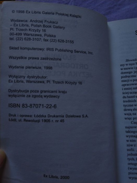 Podręczny słownik ortograficzny języka Polskiego