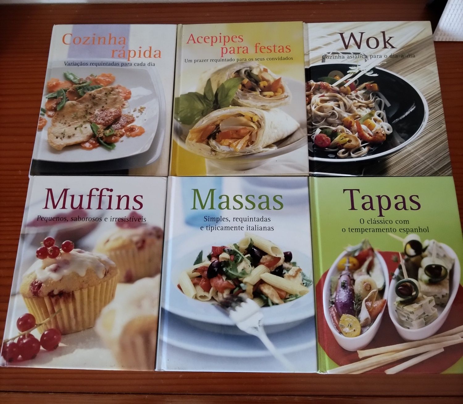 Conjunto 6 livros culinária
