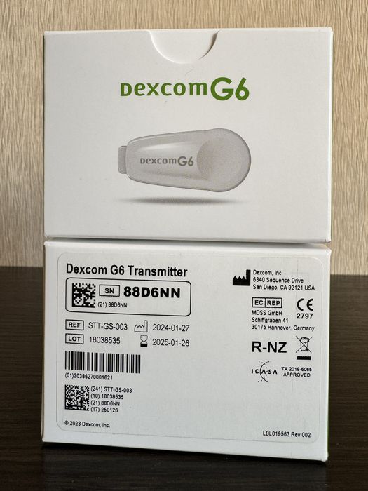 Трансмітер Dexcom G6 transmitter Декском ж6, ГАРАНТІЯ на 90 днів!