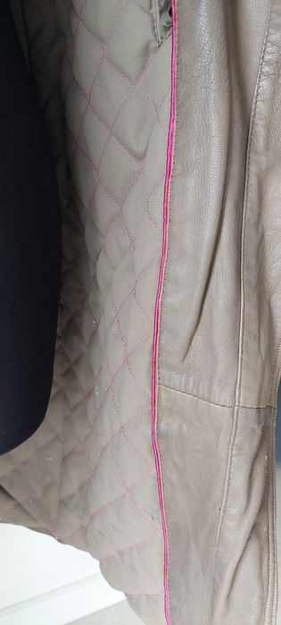 Skóra naturalna płaszcz skórzany ocieplany OCHNIK S