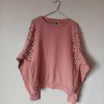 lindex S różowa bluza oversize z koralikami perełkami

Bawełniana dres