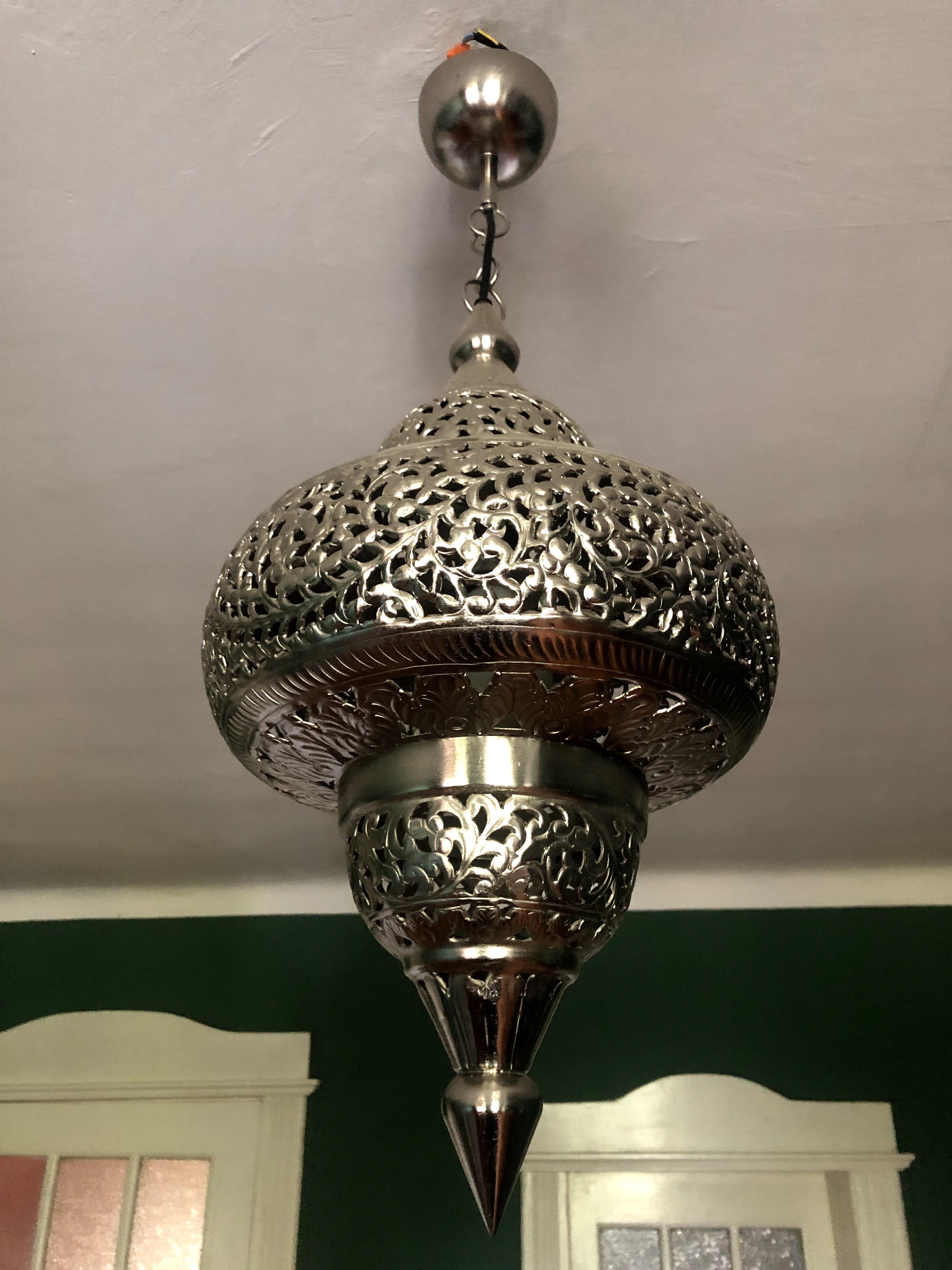 Abażur, klosz do lampy orientalny,  marokański, metalowy