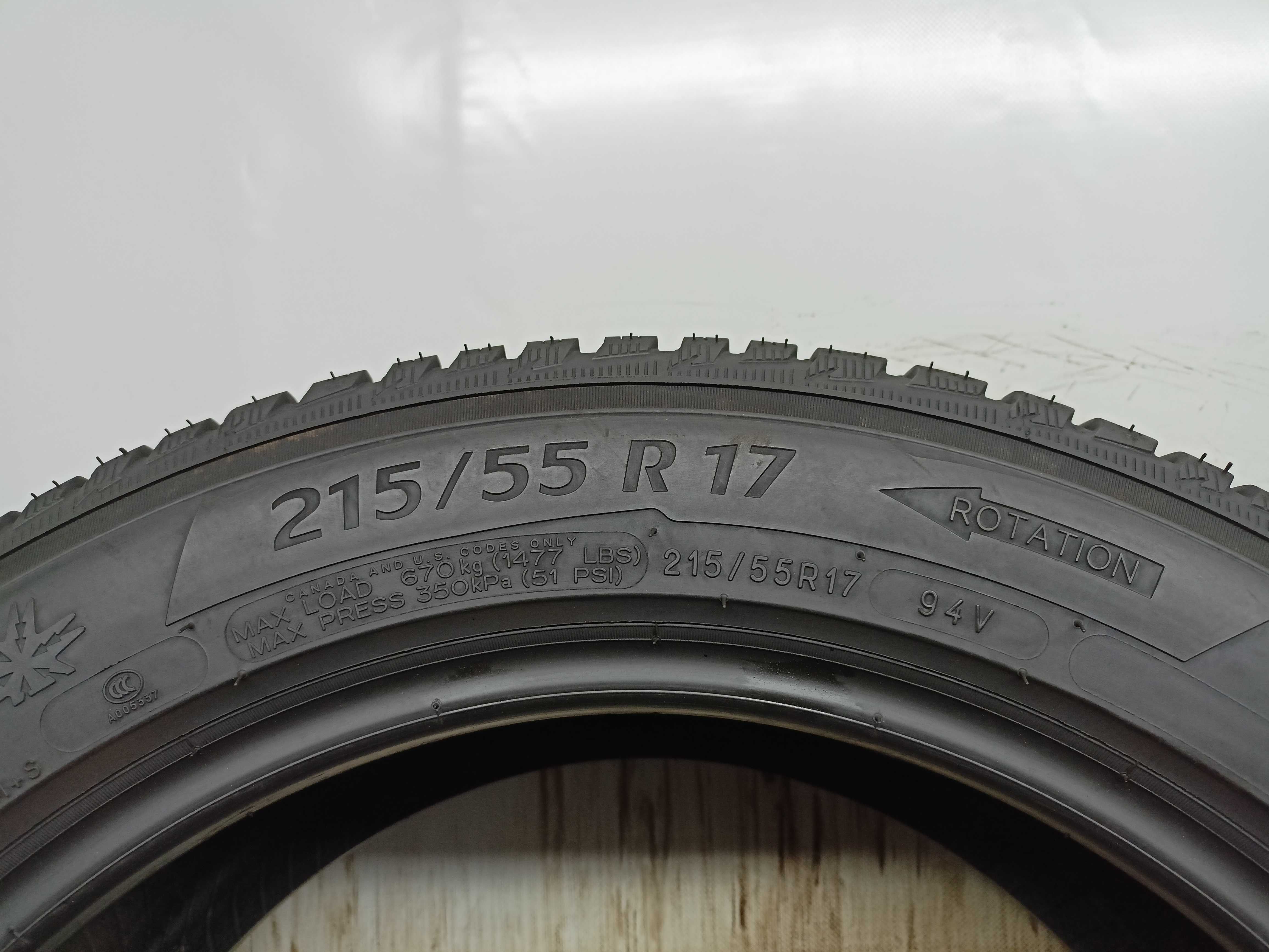 Michelin Alpin 5 215/55/17 2021rok 94V 8,3mm (3222)