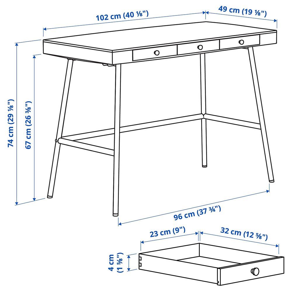 Стіл письмовий IKEA LILLASEN