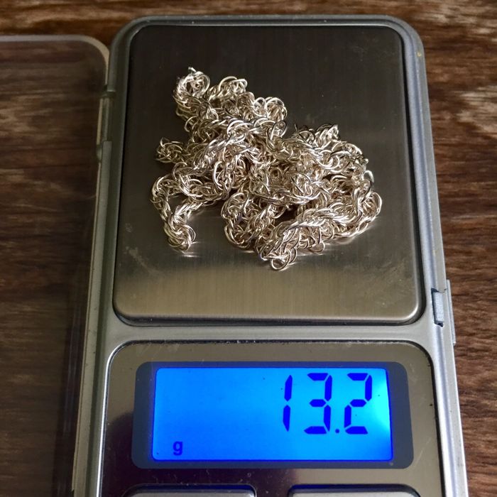 Цепь Тройная Кордовая. Серебро 925. Новая