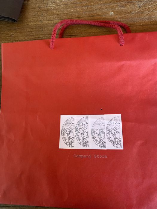 Saco de papel versace