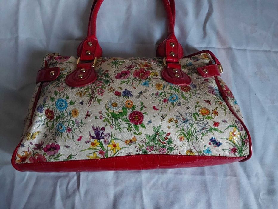 Oryginalna torba damska wzór kwiatowy, NOWA