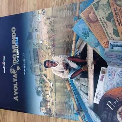 vendo livro a volta do mundo por terra e mar