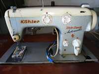 Немецкая швейная машинка Келлер,ножной и электропривод с тумбой