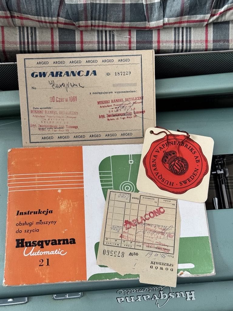 Maszyna do szycia antyk Husqvarna automatic 21