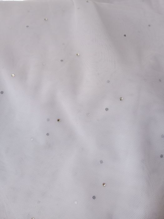 Firanka nowa z kryształkami krótka 400*160cm bez prasowania