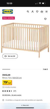 Cama de bebé da ikea