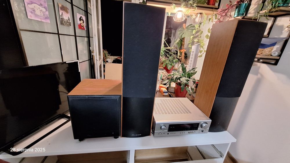 Kino domowe Denon avr 1306 głośniki wharfedale