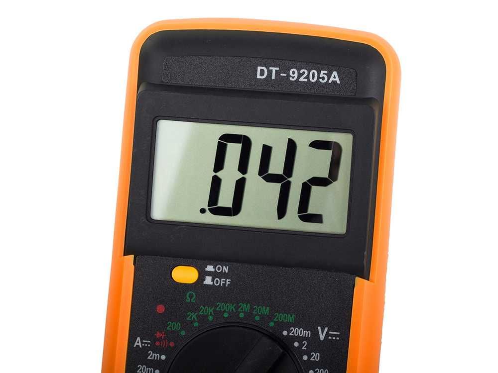 Cyfrowy MIERNIK MULTIMETR Prądu DT9205A LCD Cyfrowy Uniwersalny