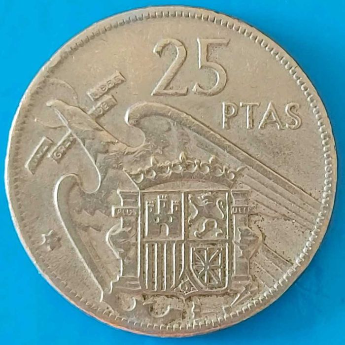 25 Pesetas de 1957 Francisco Franco