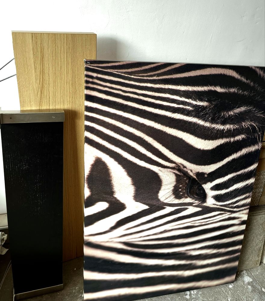 Obraz Ikea zebra plus 2 półki ścienne