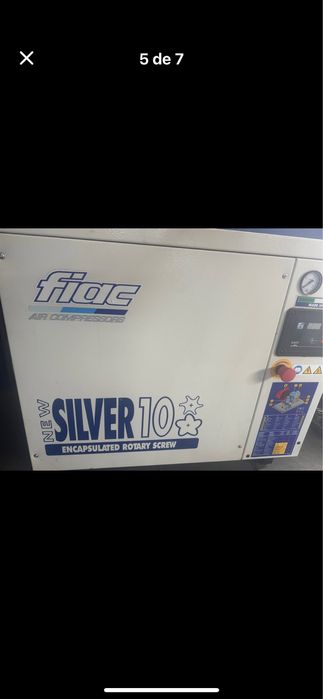 Compressor Fiac 7.5 kw 2015 como novo…