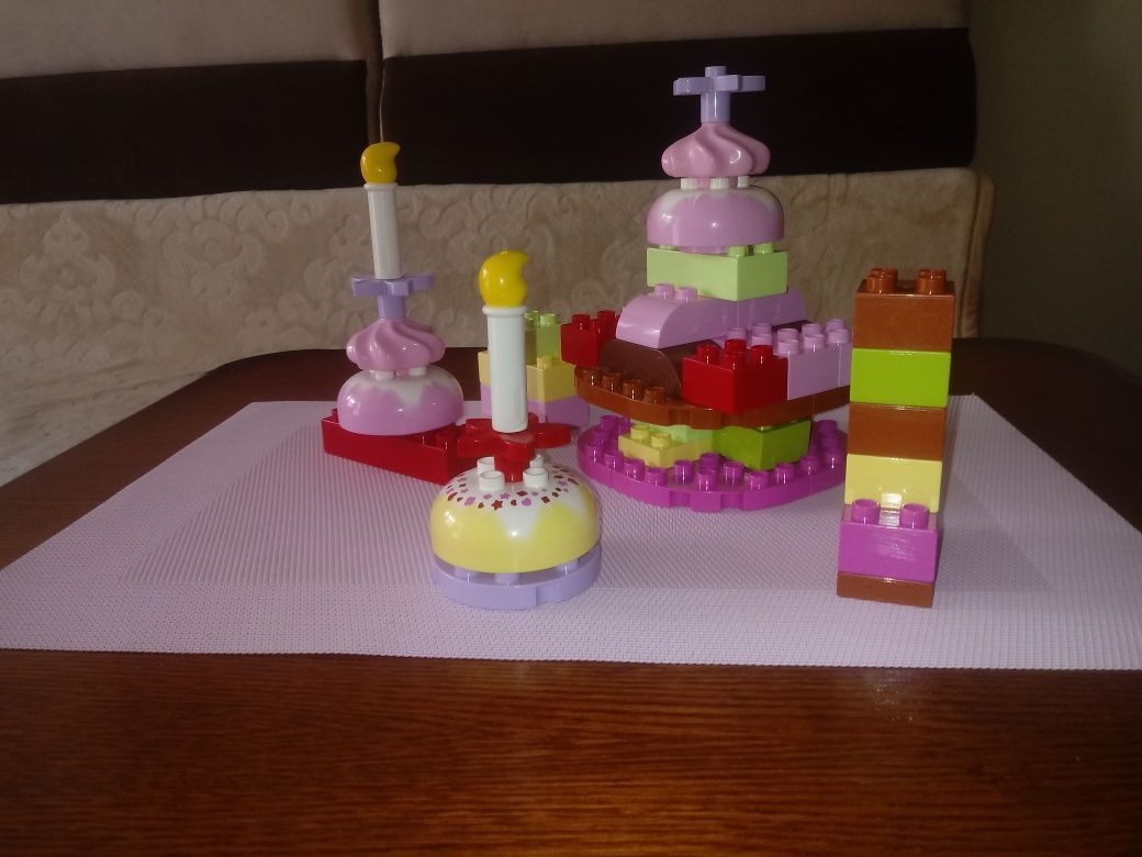 Klocki lego- ciastka, torciki