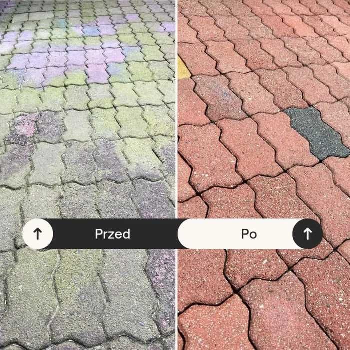 Mycie kostki brukowej, impregnacja