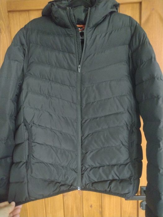 Męska kurtka czarna zimowa brave soul L/XL