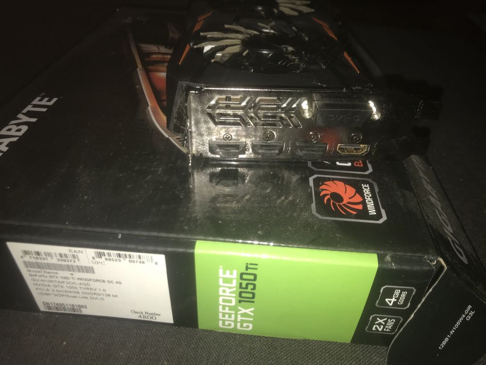 Відеокарта Gtx 1050ti gigabyte