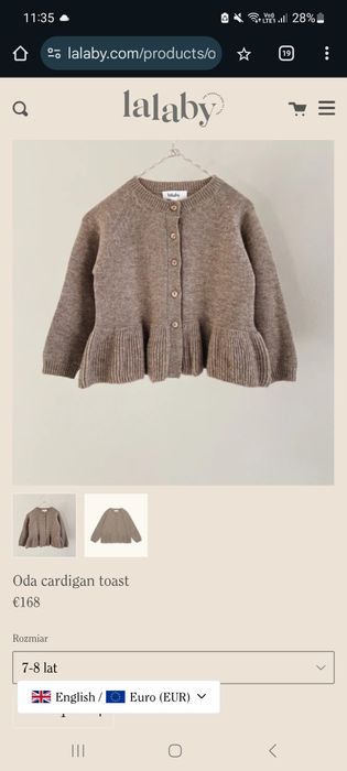 Sweter 100 % kaszmir 7 lat