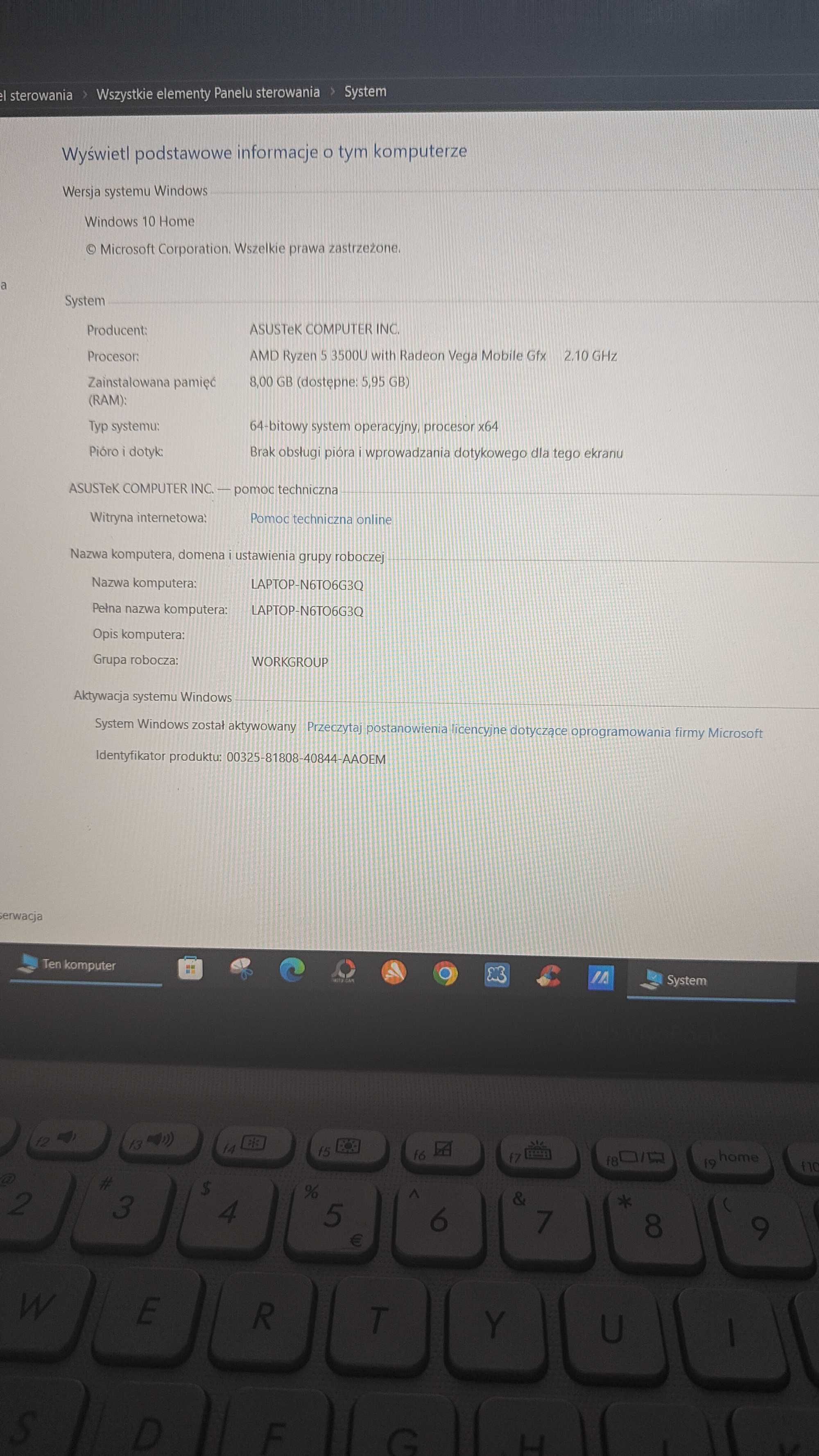 Sprzedam w bardzo dobrym stanie Laptop Asus Vivobook 15