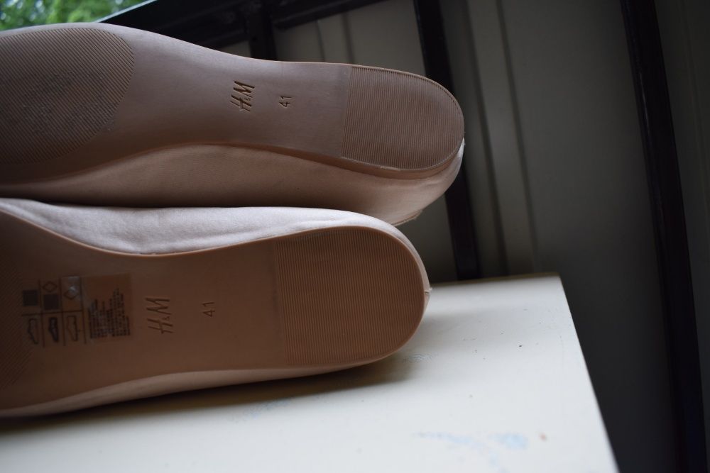 летние туфли балетки лодочки сандалии H&M р.41 26.5 см