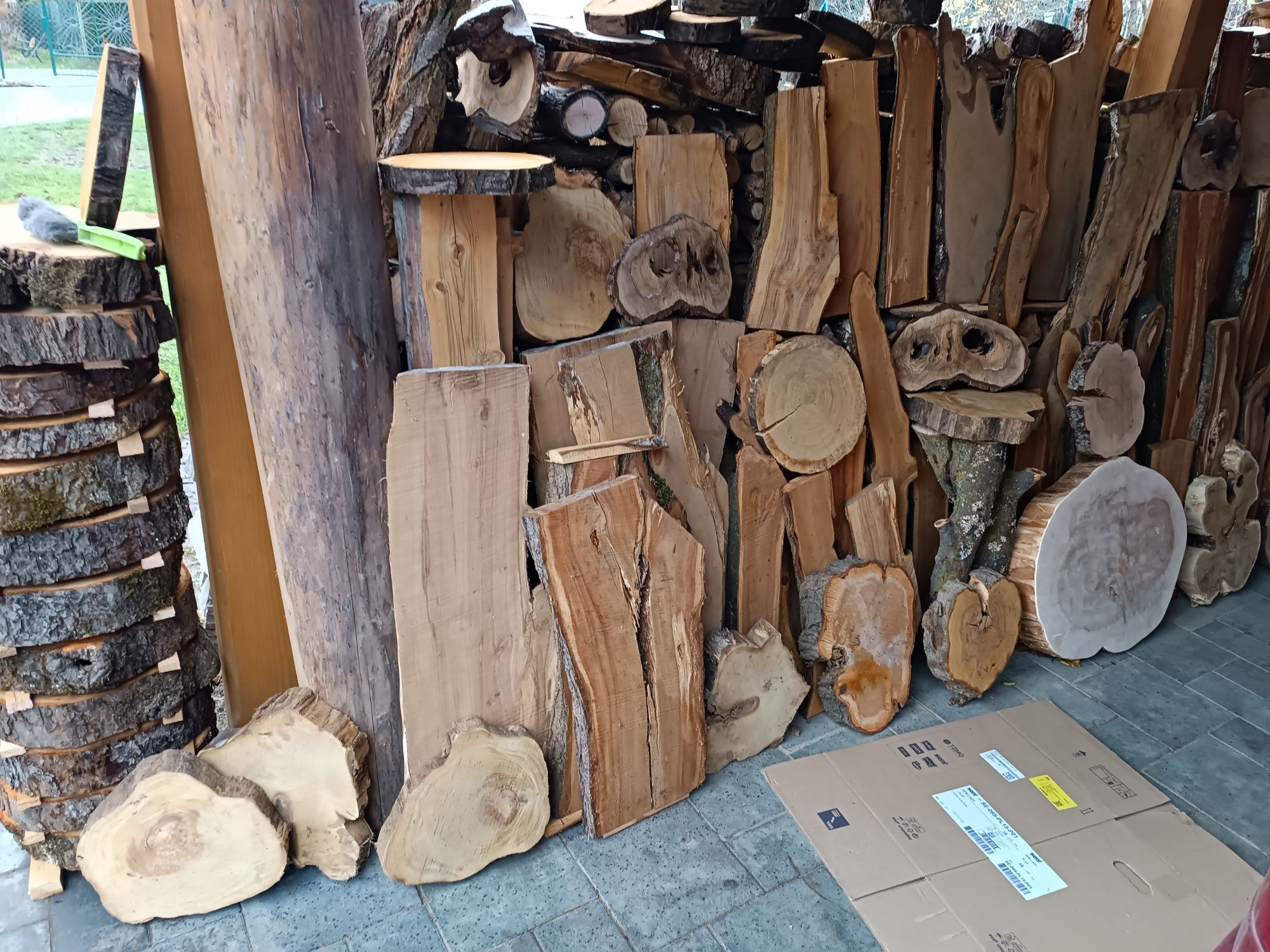 Naturalne plastry drzewa plaster krążek drewno suszone krążki drzewo