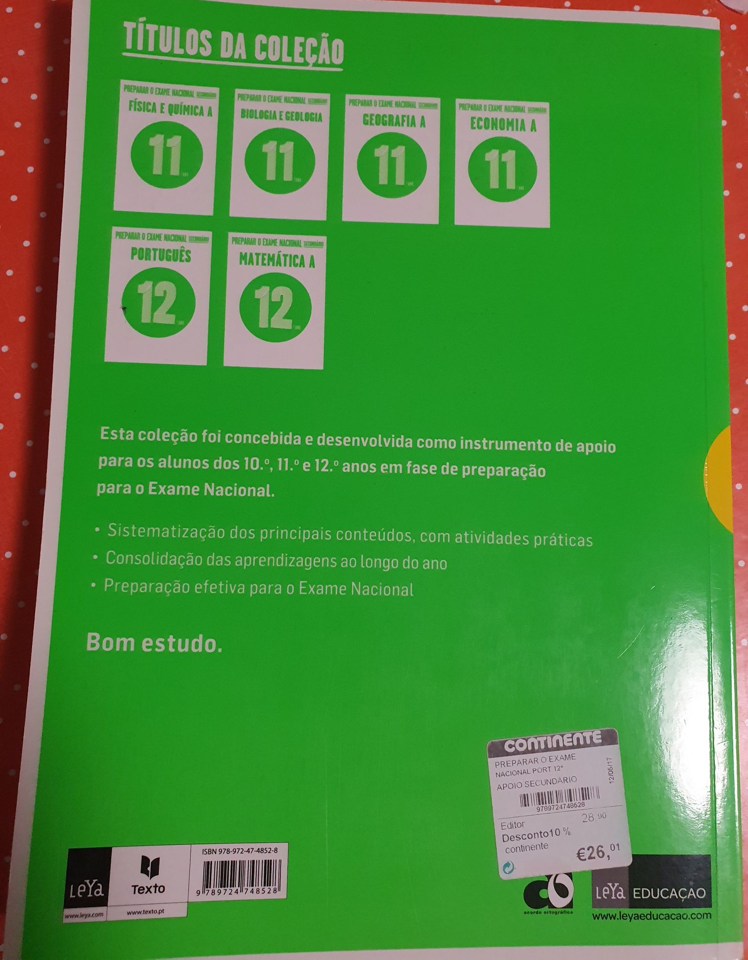 Livros de apoio ao estudo para exame de Português 12o ano