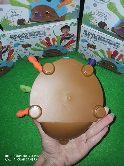 Сортер їжачок Spike їжак ёжик цифри голочки