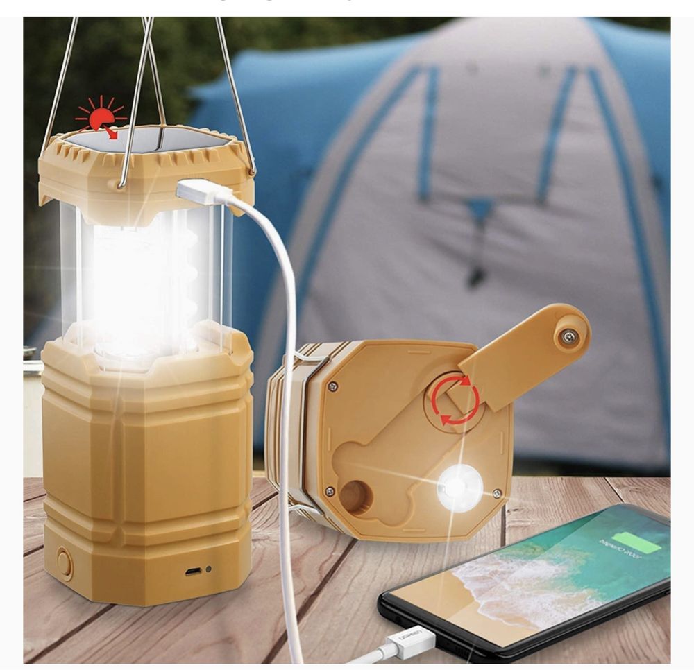 Ліхтар Solar Hand Crank Camping Lantern - CL1000