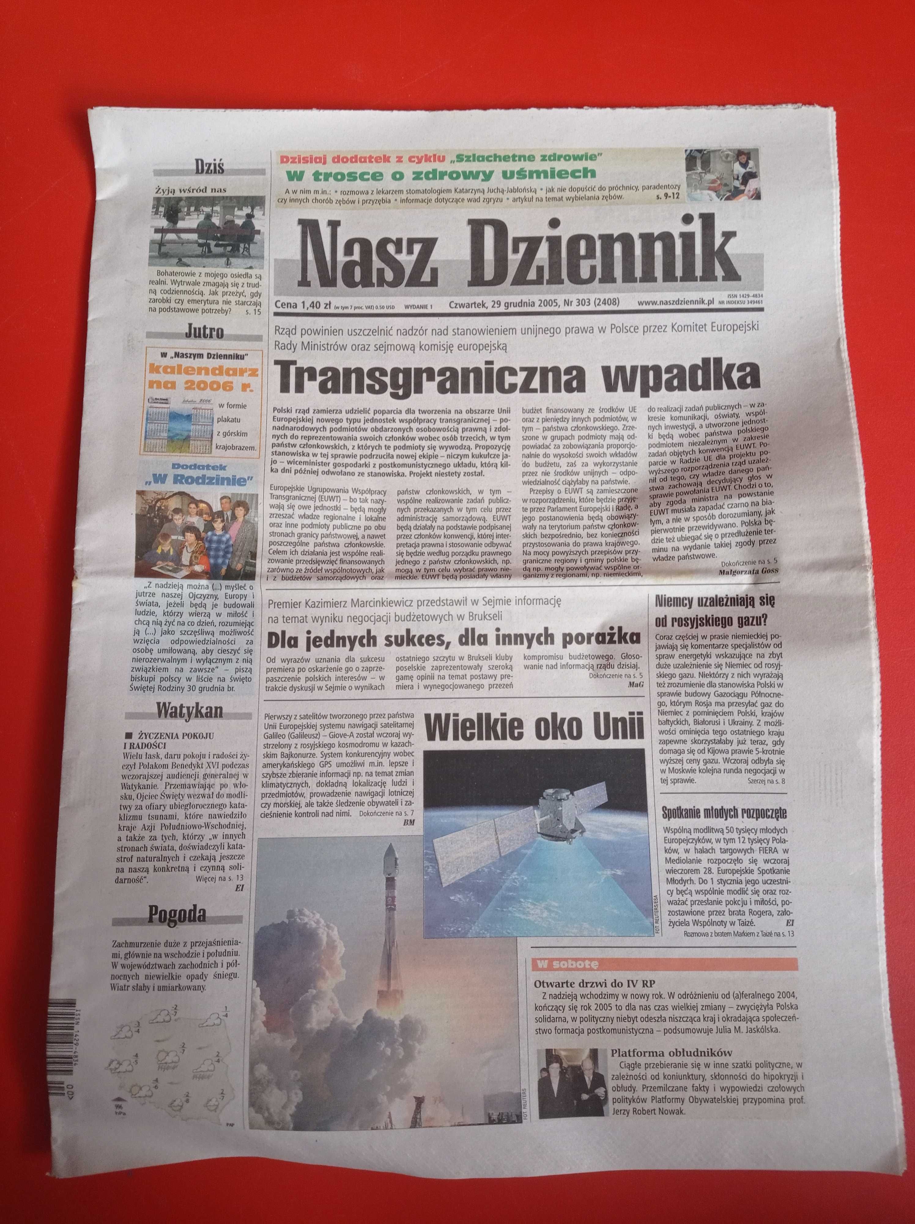 Nasz Dziennik, nr 303/2005, 29 grudnia 2005