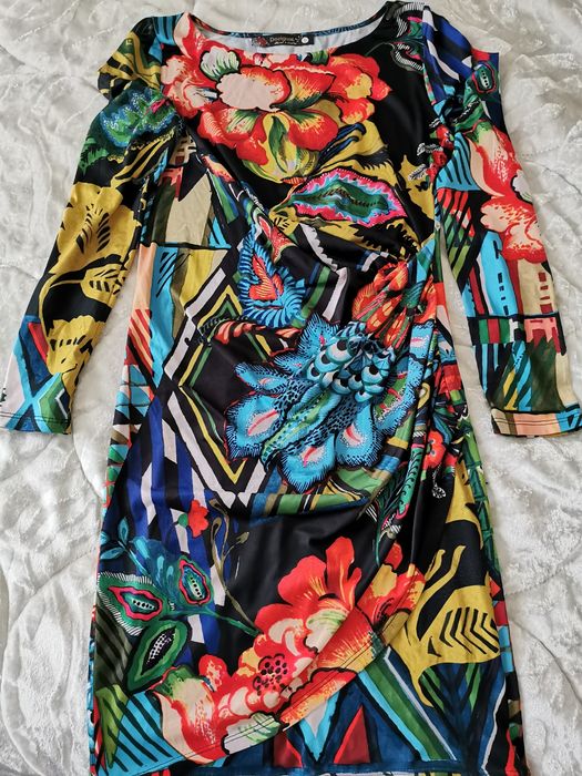 Vestido drapeado Desigual tamanho S