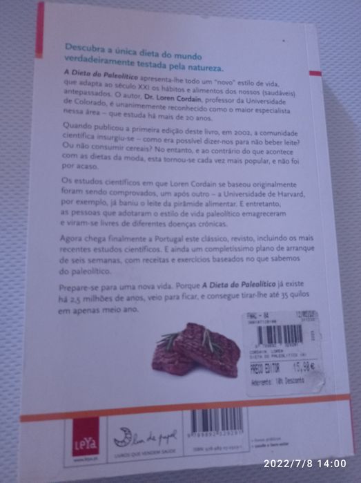 A dieta do paleolítico