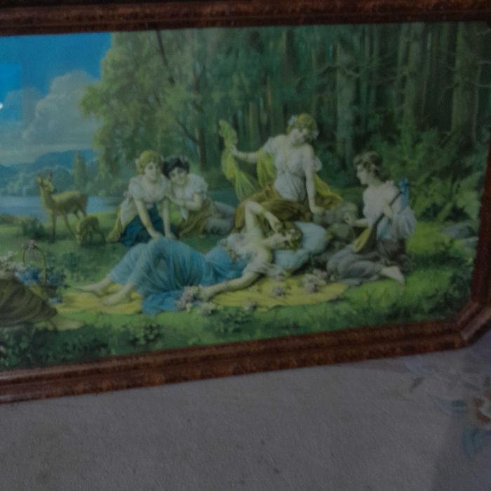 stary obraz  do babcinej sypialni