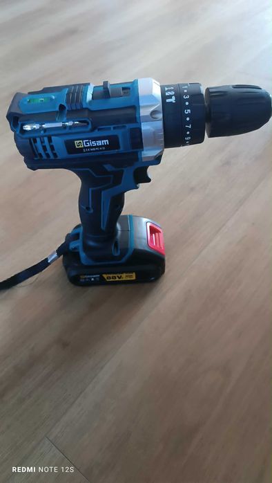 Wkrętarka akumulatorowa Gisam 25+3 | 2 biegi | 2x bateria 18V | zestaw