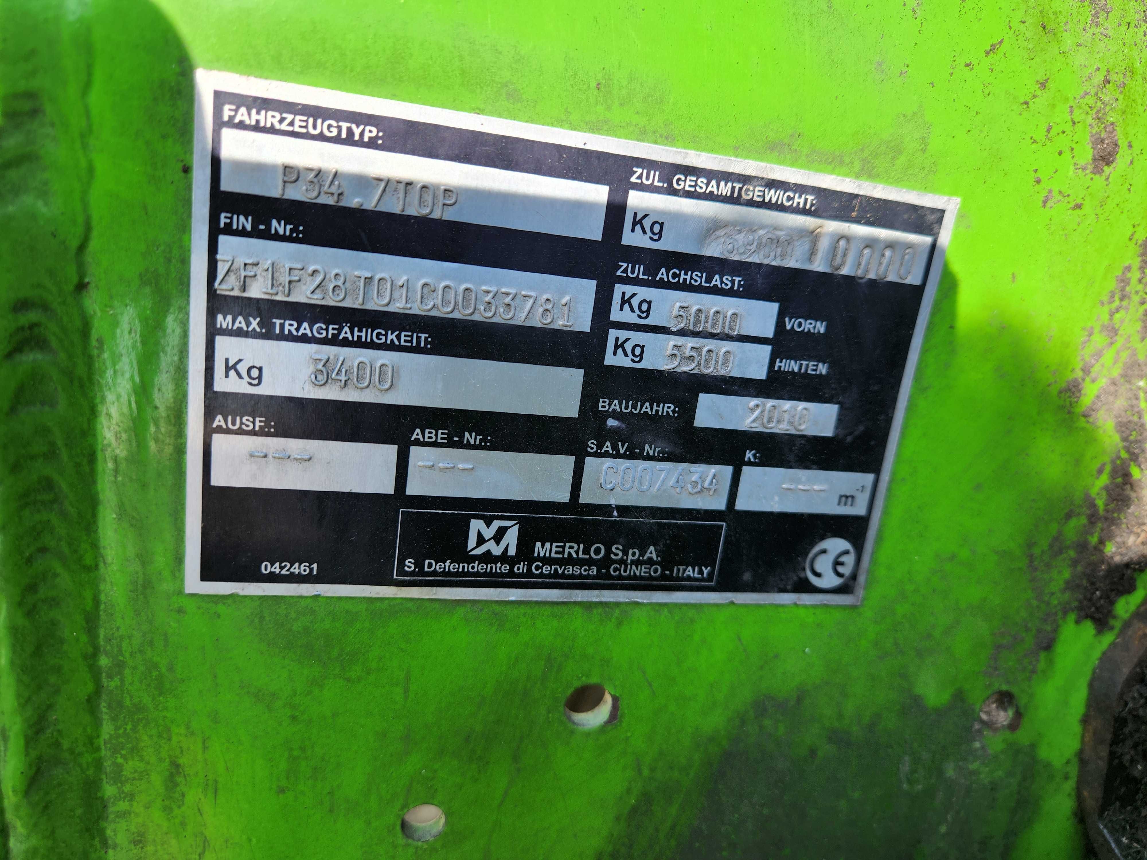 Ładowarka na części Merlo P34.7 TOP - mosty, silnik ramię kabina, koła