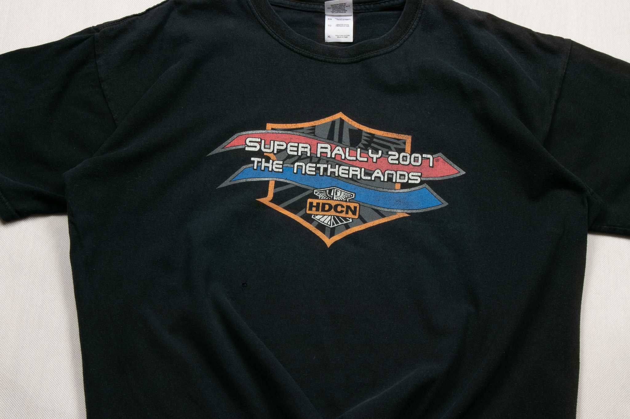 T-shirt Harley Davidson Super Rally 2007 Netherlands XL boxy y2k