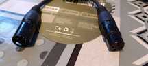 Przewód  XLR - XLR l 3- i 5-stykowy XLR 0,2 m