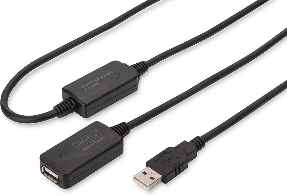 DIGITUS Kabel USB 2.0 Przedłużacz USB 20m