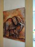 Quadro com Elefantes