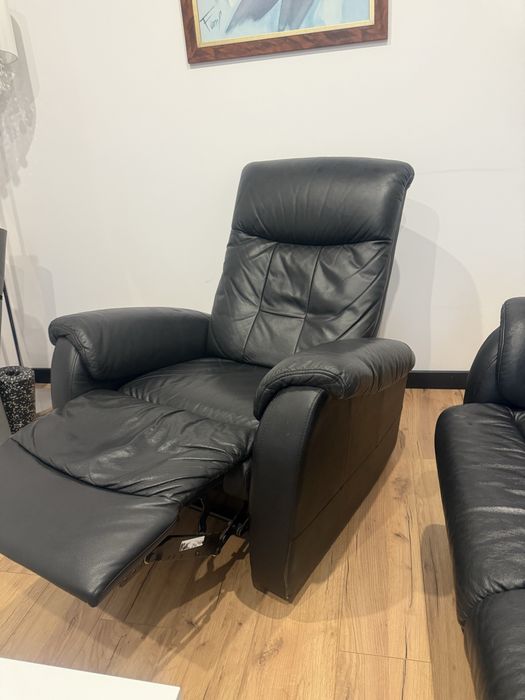 Komplet sofa  2 fotele rozkładane