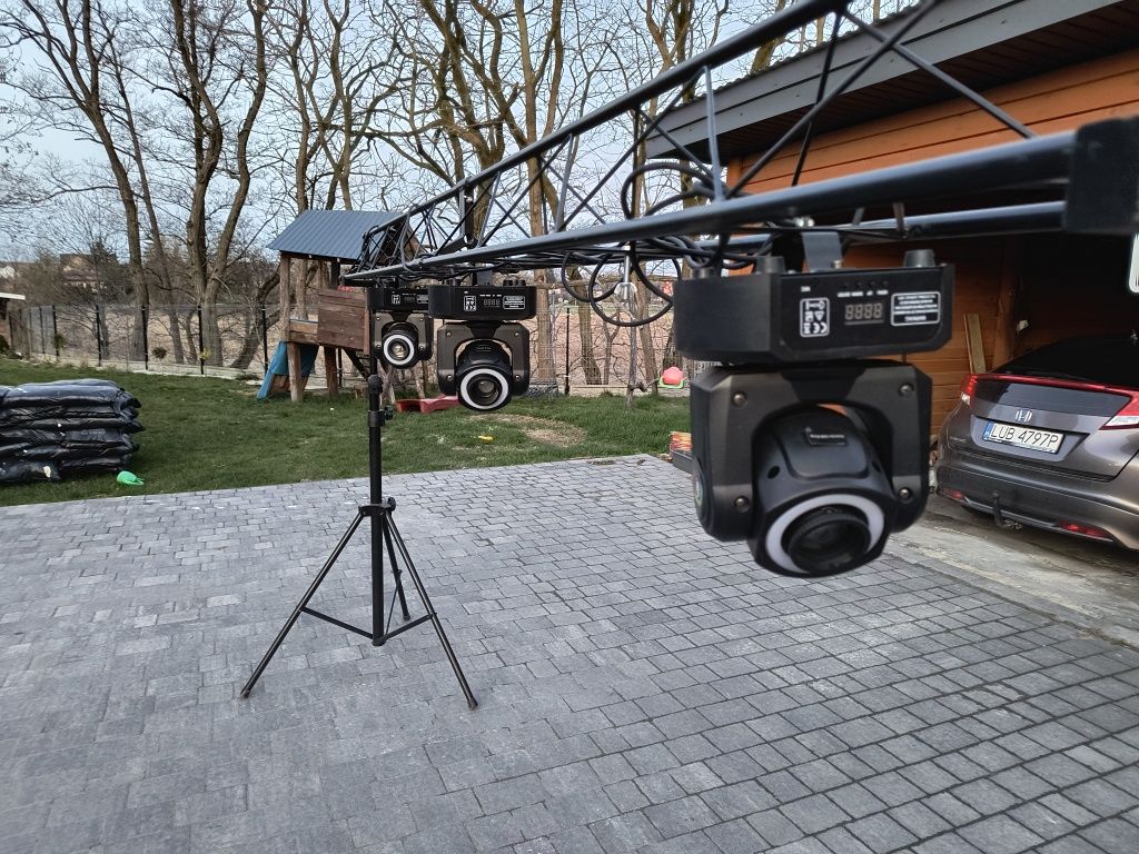 Rampa dj oświetlenie  zespół muzyczny.