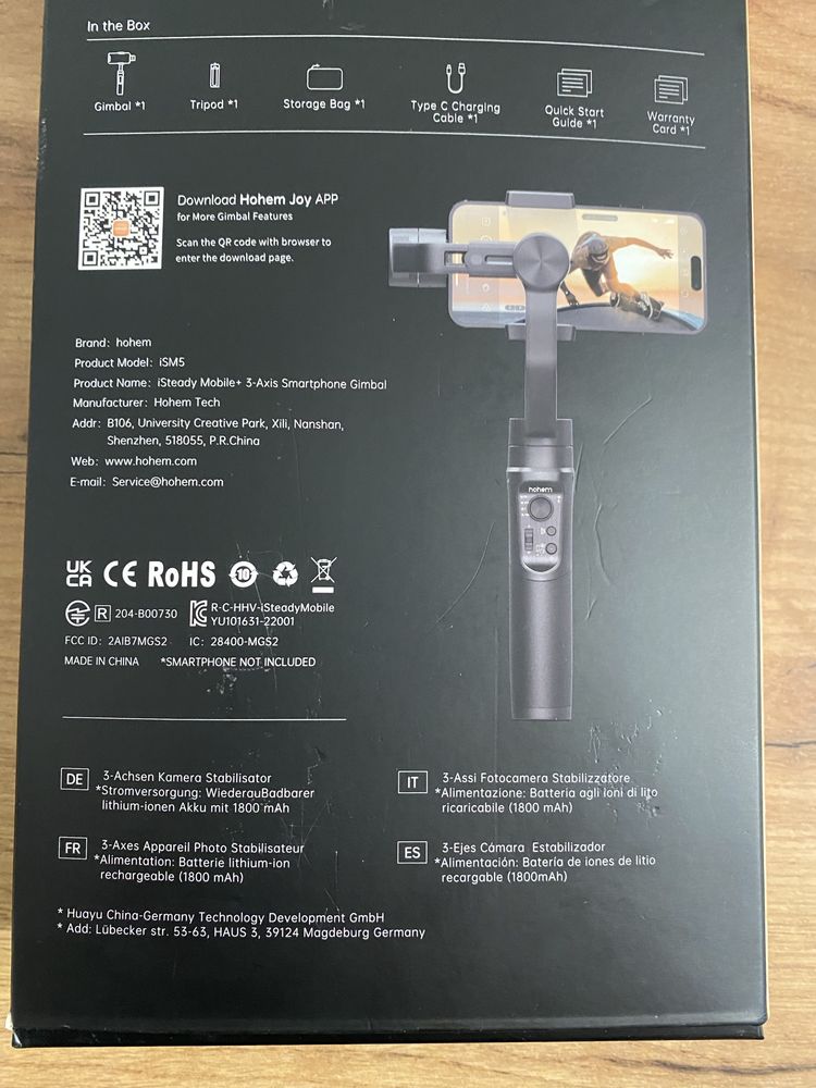 Gimbal HOHEM iSteady Mobile+ Czarny