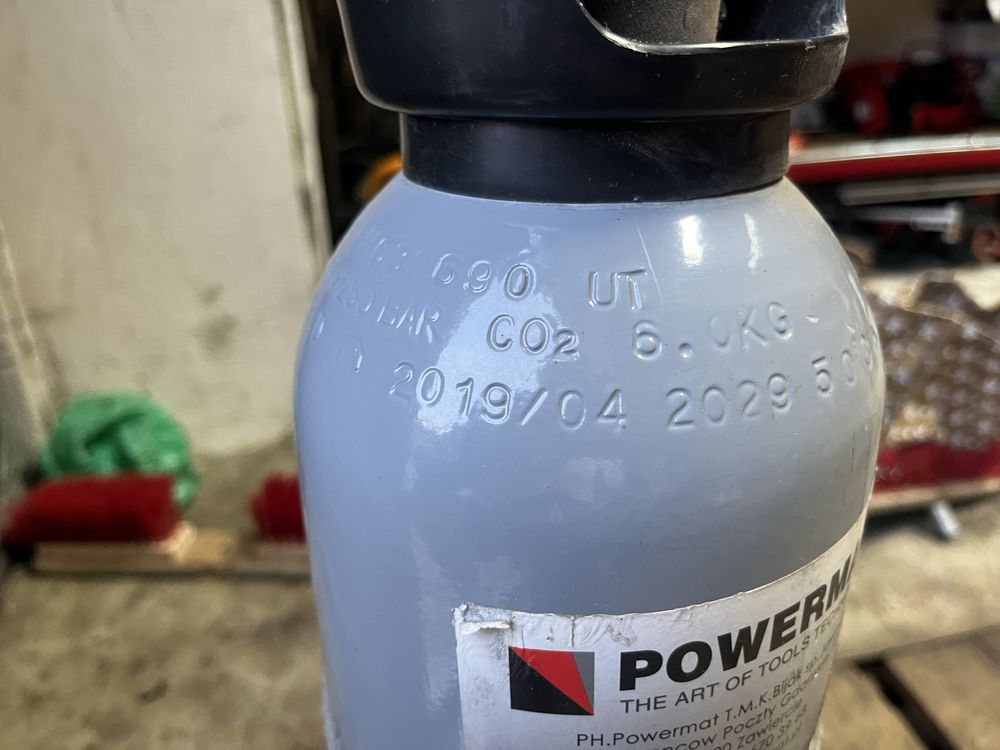 Butla dwuglenek węgla 8l 6kg PUSTA