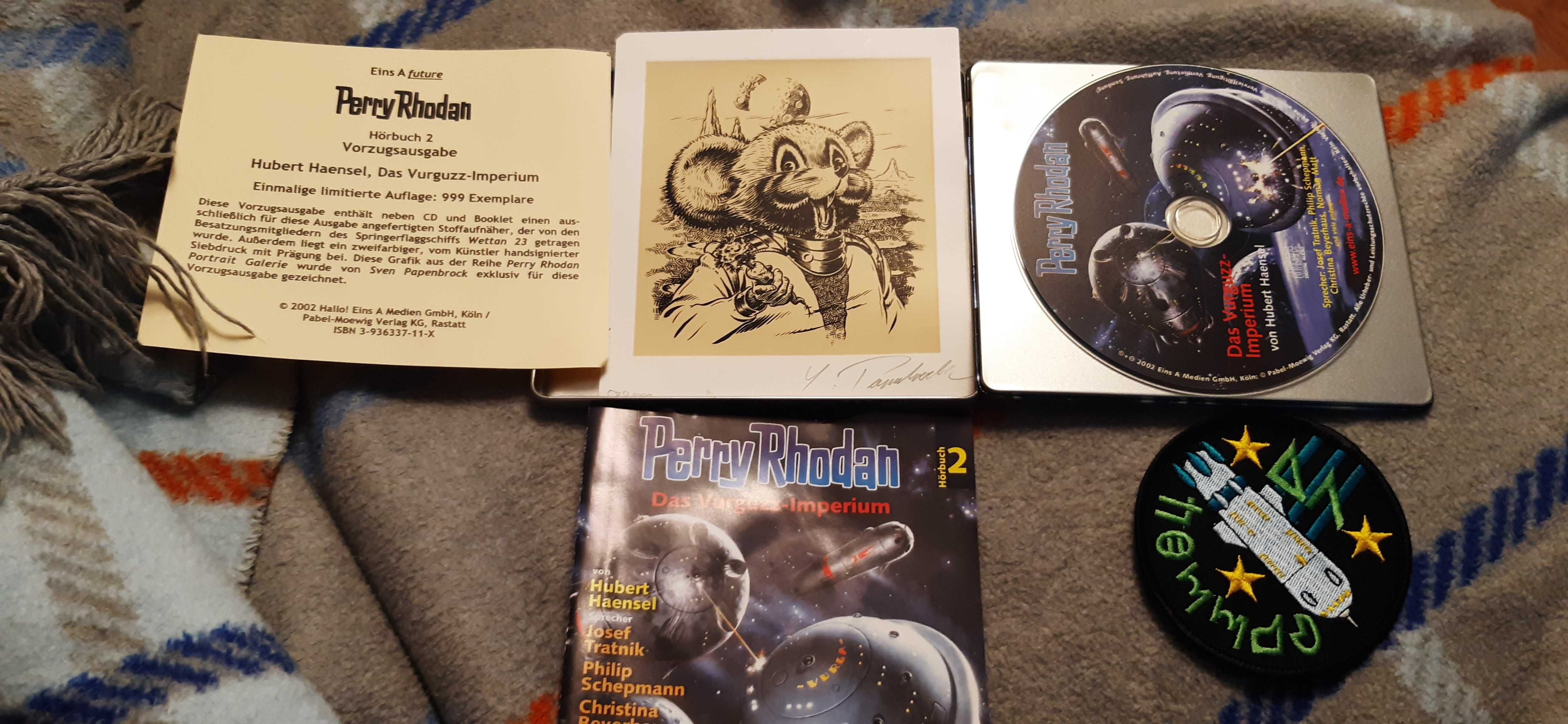 płyta cd perry rhodan plus dodatki naszywka arty steelbook