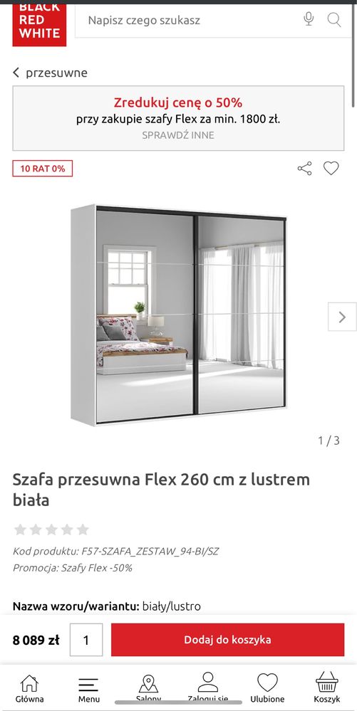 Duża Szafa na ubrania BRW