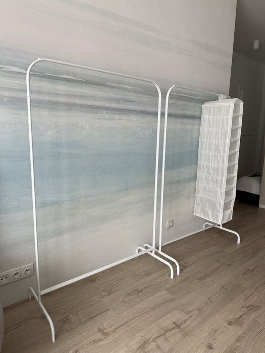 Wieszaki IKEA MULIG + półka wisząca SKUBB